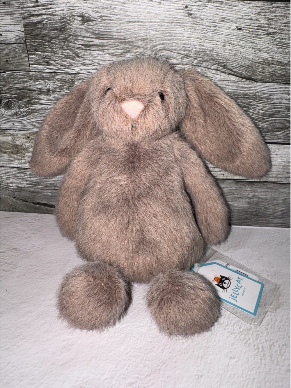 Jellycat bunny Fawn Flufflet Brand New with tags & Jc bag & tag protector